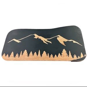Handcrafted Charcuterie Board with Mountain Scene